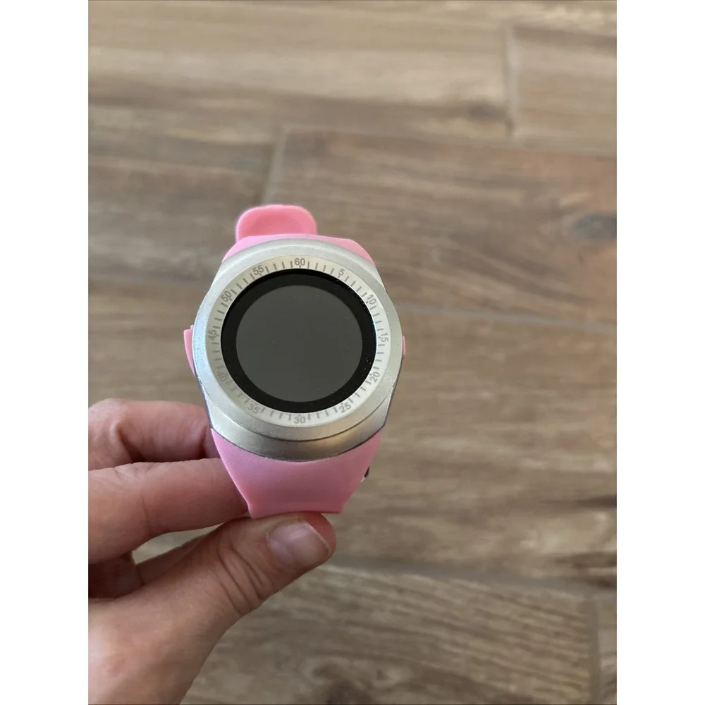 LADIES MULTI-FUNCTION DIGITAL SMART WATCH WITH‎ PINK SILICONE BAND